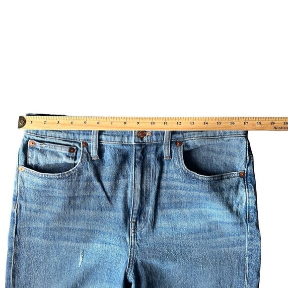 Madewell The High rise Slim Crop Boyjean Casual women’s blue jeans. size 30 - Picture 5 of 10